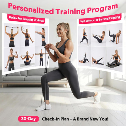 3 Pack Figure 8 Resistance Bands with Handles Stretching Fitness Training Kit