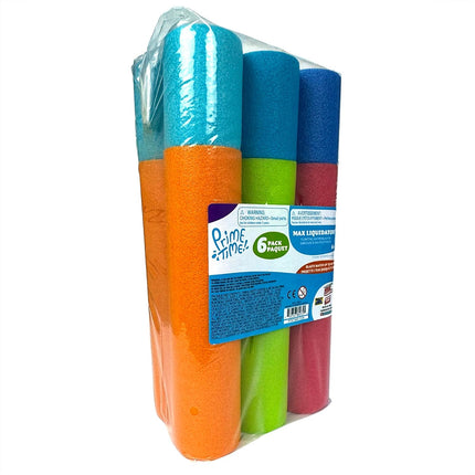 6 Pack Water Blaster Set Multicolor Outdoor Pool Beach Toys for Kids