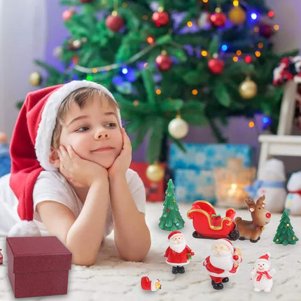 18 PCS Miniature Fairy Garden Christmas Accessories Snow Globe Figurines