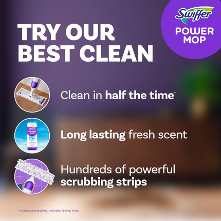PowerMop Multi-Surface Floor Cleaning Kit with Pads, Solution & Batteries