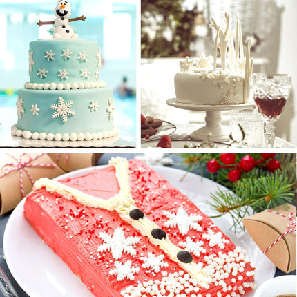Christmas Silicone Molds – Snowflake, Santa & Tree Mini Candy & Fondant Molds