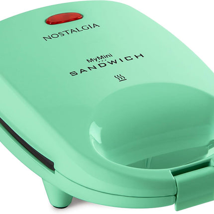 MyMini Personal Sandwich Maker Mint Green Nonstick Panini Press Pizza Pockets Quesadillas