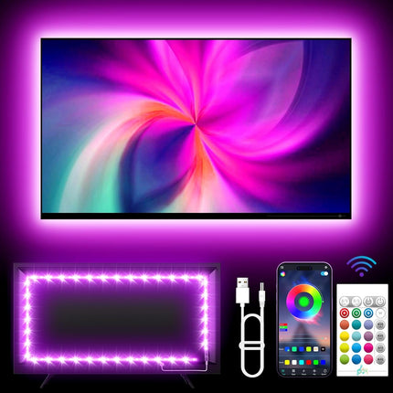 13.1FT TV Backlights LED Strip, RGB Lights with App Remote & Music Sync