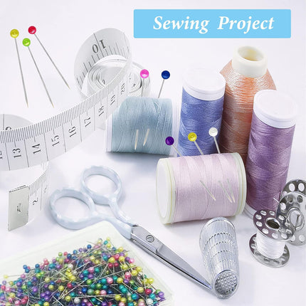 600PCS Multicolor Sewing Pins 1.5" Long Pearl Head for Quilting & Crafts