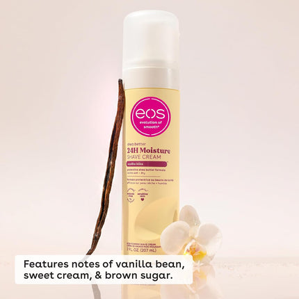 Shea Butter Shave Cream – Vanilla Bliss, 24H Hydration, 7oz (2-Pack)
