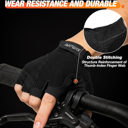 Gel Cycling Gloves for Men Women Shock Absorbing Workout Gym Bike Gloves