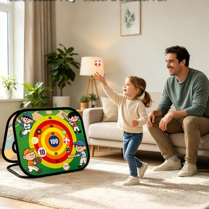 5-in-1 Bean Bag Toss Game for Kids, Indoor Outdoor Carnival Party Toy Ages 3-8