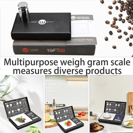 200g Digital Pocket Scale, 0.01g Accuracy with 100g Calibration Weight