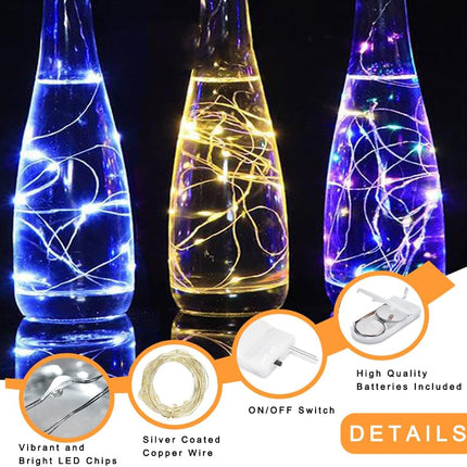 6 Pack Battery Fairy Lights 7ft 20 LED Mini String Lights for DIY Decor