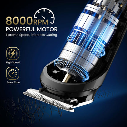 3-in-1 Beard Trimmer for Men IPX6 Waterproof Electric Razor Grooming Kit Type-C