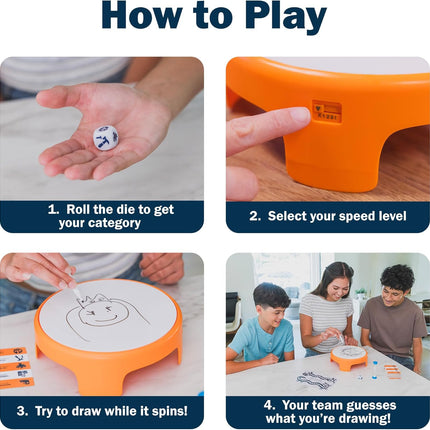 Spindoodle Quick Drawing Game Guess Sketch Family Game Night Ages 8+