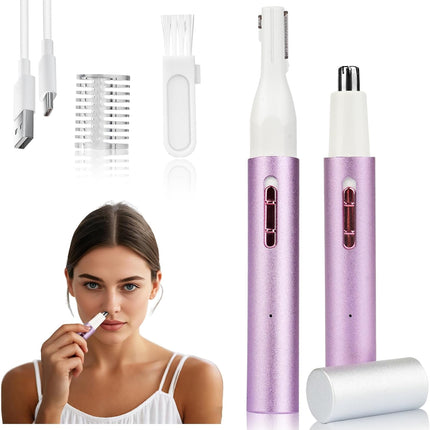 2025 Rechargeable Nose & Ear Hair Trimmer – Dual-Edge Blade for Men & Women