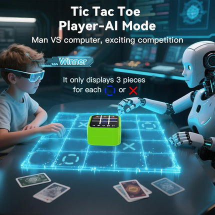 Portable Digital Puzzle Board Tic Tac Toe Memory Game for Kids Adults