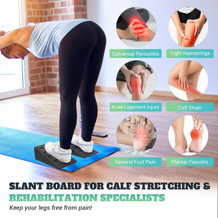 Adjustable Slant Board with 5 Angles for Calf Stretching and Squat Training