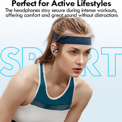 Wireless Bluetooth Sport Earbuds with Earhooks, Deep Bass & 60H Playtime