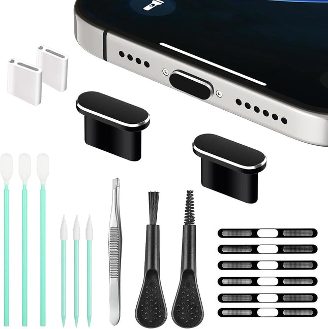 iPhone 17 Metal Dust Mesh & USB-C Port Cleaning Brush – iPhone 15/16/17