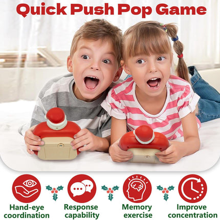 Santa Claus Light-Up Pop Fidget Game – Christmas Electric Bubble Toy for Fun Play