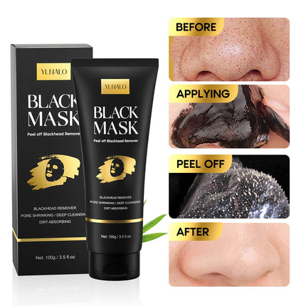Blackhead Remover Mask Kit with Charcoal Peel-Off Mask and Pore Extractors
