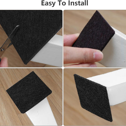 182 Pcs Felt Pads for Furniture – Protect Hardwood Floors, Black