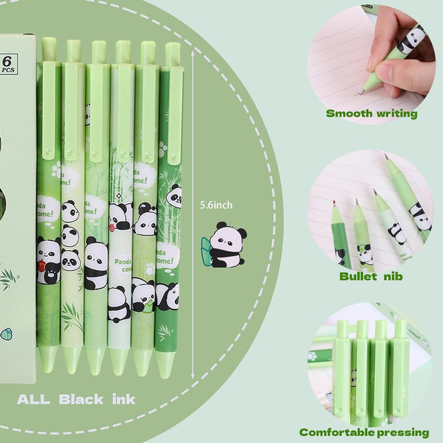 71PCS Panda Office Supplies Set – Kawaii Stationery, Gel Pens, Notebook, Favors
