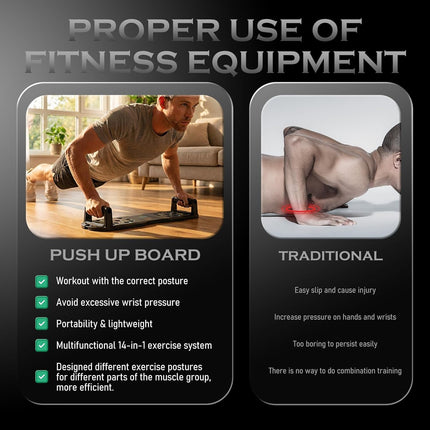 Push Up Board with Handles 20 Positions for Men Home Workout Equipment
