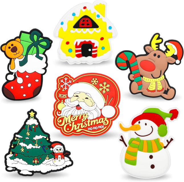Christmas Fridge Magnets for Kids – Large Soft Toddler Magnets for Learning & Play