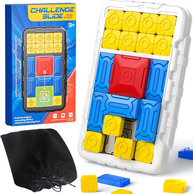 Super Slide Puzzle Game, STEM Logic Toy with 500+ Brain Teaser Challenges