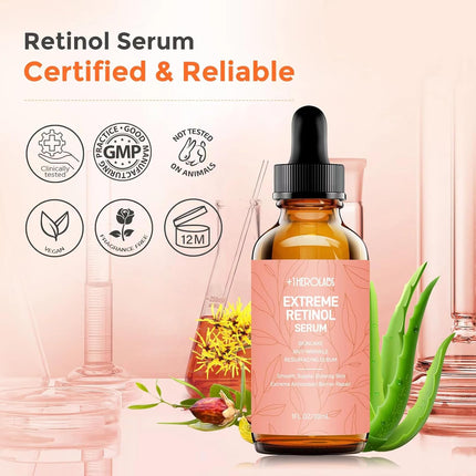 Retinol Serum 2.5% – B5, Vitamins C & E, Hyaluronic Acid, Niacinamide