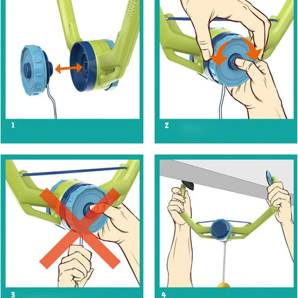 Hanging Table Tennis Trainer Set Door Clip 2 Paddles 6 Balls Indoor Practice