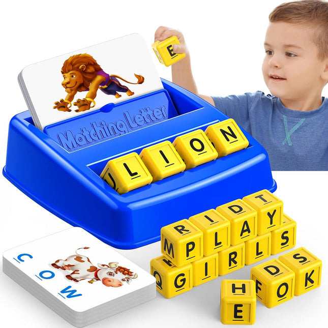 Kids Letter Matching Game Ages 3-8 Educational Toy Learning Birthday Gift