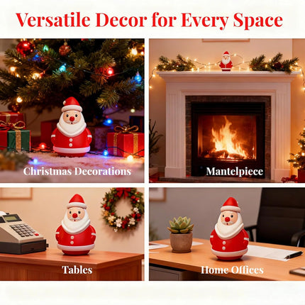 Mini 3D Santa Claus Figurines – Cute Christmas Decorations for Home & Parties