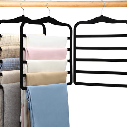 3-Pack Velvet Hangers – Space-Saving Closet Organizer for Jeans & Pants