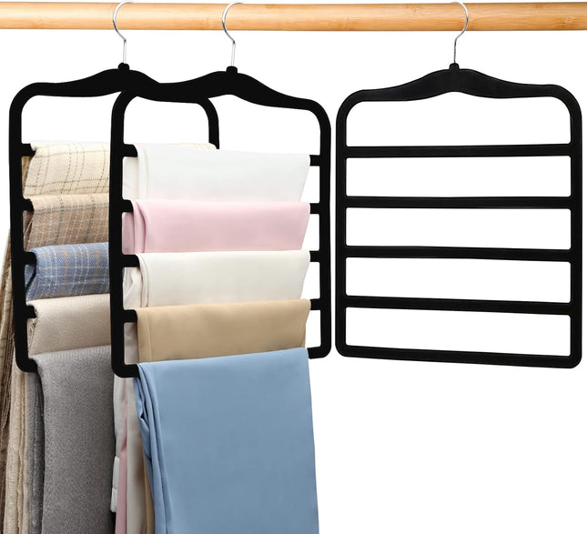3-Pack Velvet Hangers – Space-Saving Closet Organizer for Jeans & Pants
