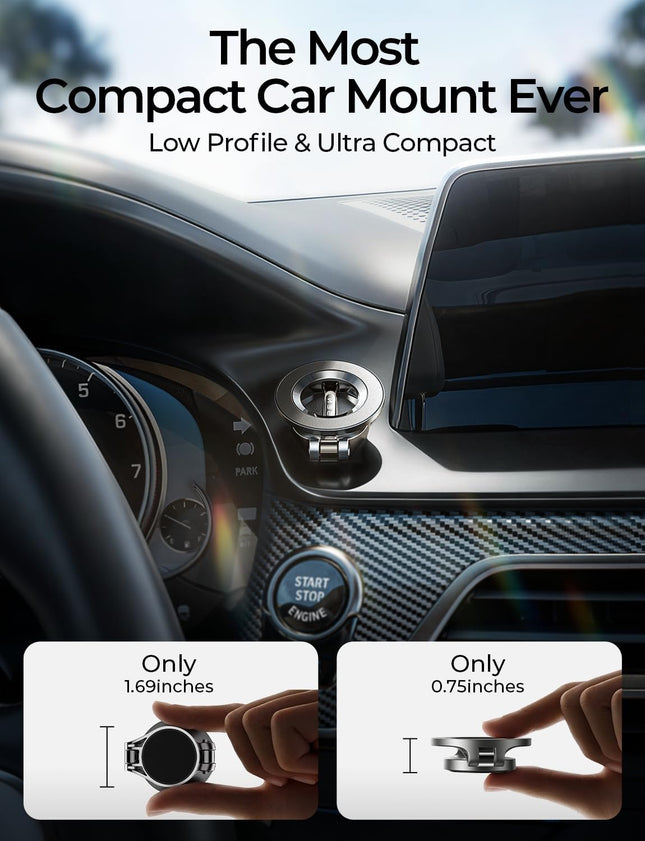 MagSafe Car Mount for iPhone 17/16, 24 Magnet Dashboard Phone Holder