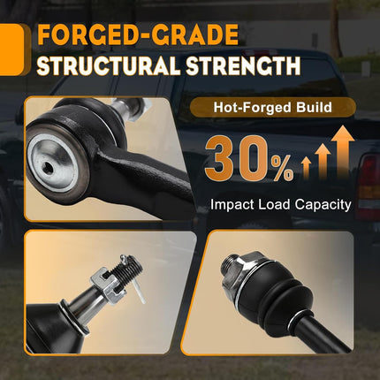 4PC Front Inner Outer Tie Rod Ends for Chevy Silverado GMC Sierra 1500 2500 1999-07