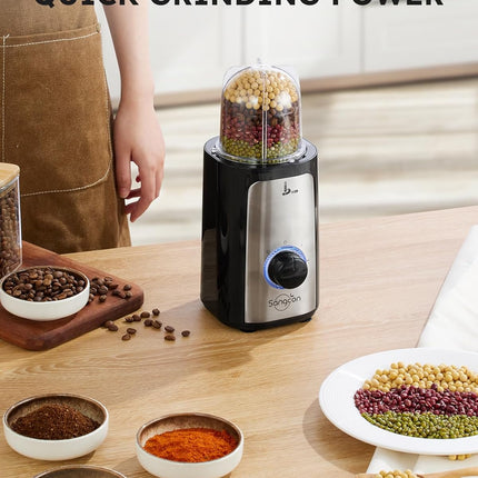 Electric Blender and Food Chopper Combo for Meat Vegetables Smoothies