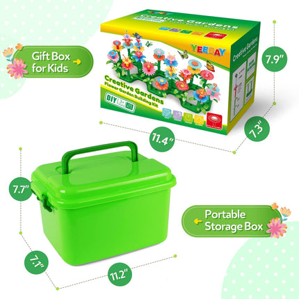 Flower Garden Building Toys – STEM Stacking Game for Girls 3–7 (148 PCS)