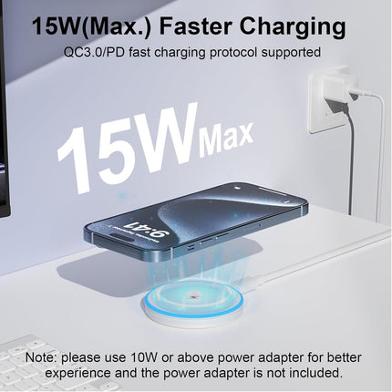 2 Pack MagSafe Charger 15W Magnetic Wireless Charging Pad for iPhone Series
