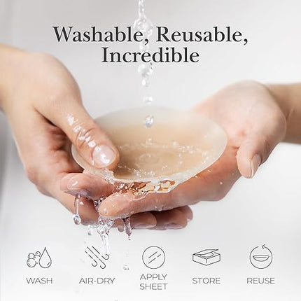 Reusable Silicone Nipple Covers for Women Sticky Pasties with Travel Case