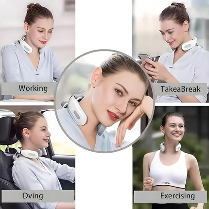 Vitality Magic Pro 2.0 Neck Massager 4 Head 6 Modes 15 Levels White
