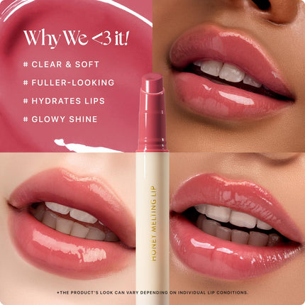 Honey Melting Lip Stick 03 Berry Hydrating Gloss Sheer Tint Korea