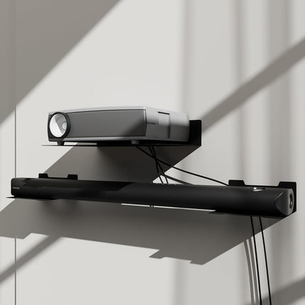 Wall Mount Floating Shelf – Medium Size for TV, Router, Speaker & Decor