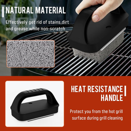 Griddle Cleaning Kit for Blackstone – Remove Stains with Brush & Scraper