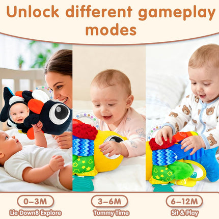 Baby Rattles & Teething Toys – Sensory Shaker for 0-12 Months