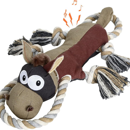 Tough Squeaky Dog Toys for Aggressive Chewers – Durable Chew Toys for Large Dogs