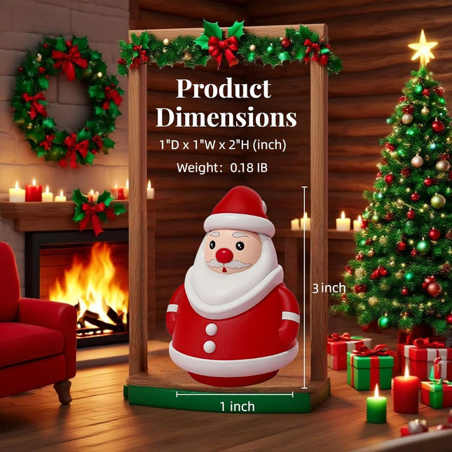 Mini 3D Santa Claus Figurines – Cute Christmas Decorations for Home & Parties