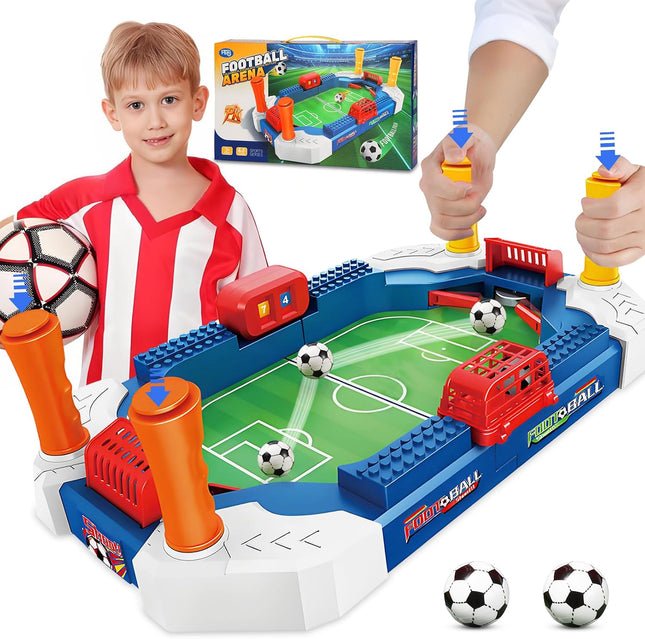 Mini Foosball Table Soccer Board Game for Kids, Indoor Family Party Sports Toy