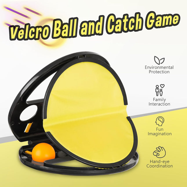 Toss and Catch Game Set 2024 – Launchers & 2 Balls, Outdoor Fun for Kids 3-12