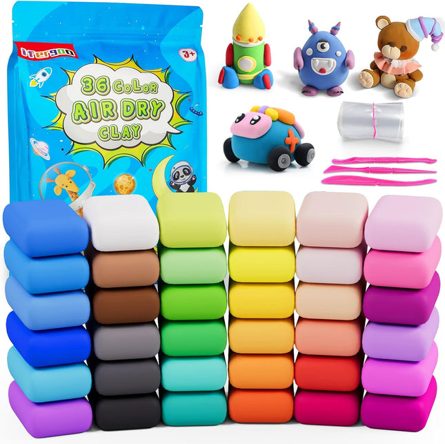Air Dry Clay – 36 Colors Magic Foam DIY Molding Clay for Kids