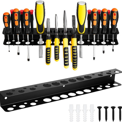 Screwdriver & Pliers Organizer – 15.75" Wall-Mount Tool Storage for Garage & Workshop